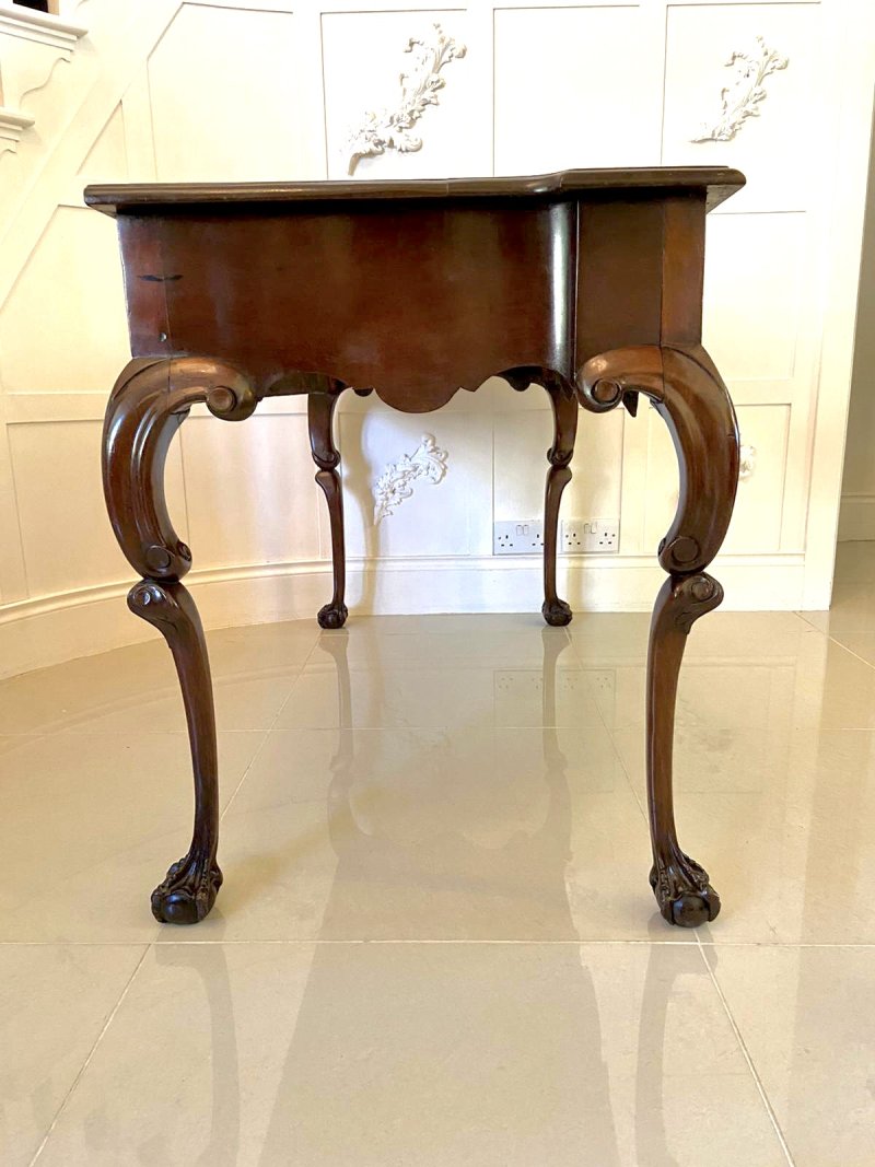 Rare 18th Century American Antique Chippendale Serving/Console Table - Image 8
